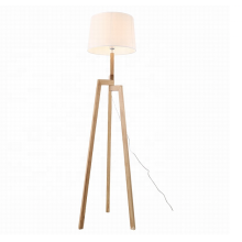 Moderne nordische europäische Holzstativ-Stehleuchte Klassische Stehlampe für Wohnzimmer